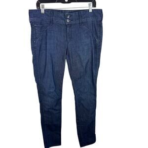 Habitual Dark Wash Mid Rise Skinny‎ Lightweight Jeans Made In USA Size 30